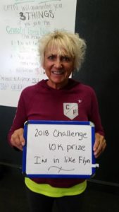 Vicki accepted the 2018 $10K Challenge